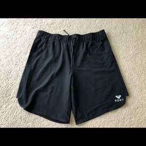 Roxy swim board shorts black 9” inseam womens new 12